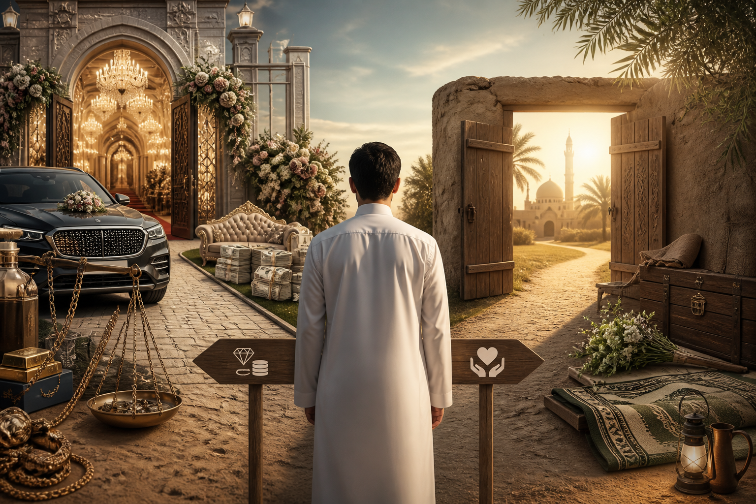 «خَيْرُ ‌النِّكَاحِ ‌أَيْسَرُهُ».. بركة الزواج تبدأ من هنا