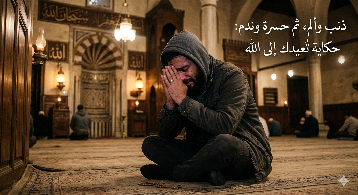ذنب وألم ثم حسرة وندم: حكاية تُعيدك إلى الله