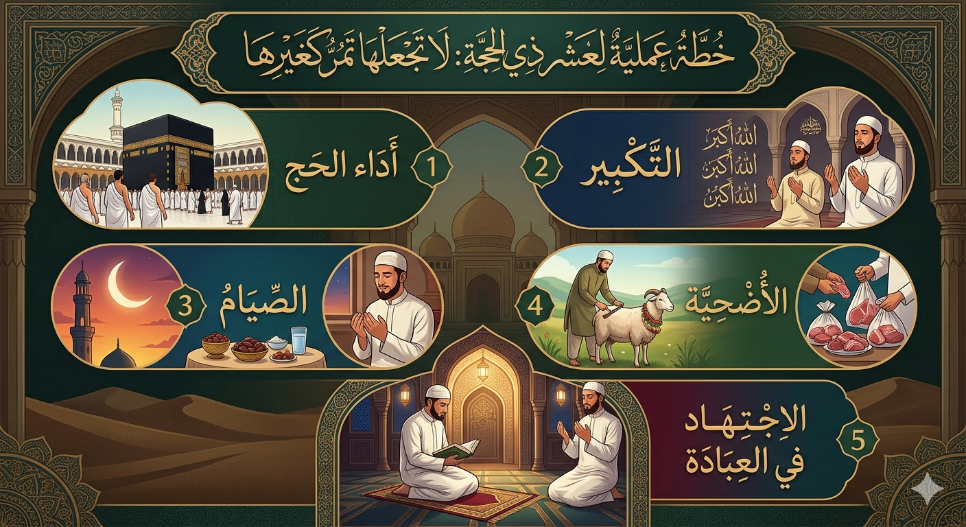 خطة عملية لعشر ذي الحجة: لا تجعلها تمرّ كغيرها