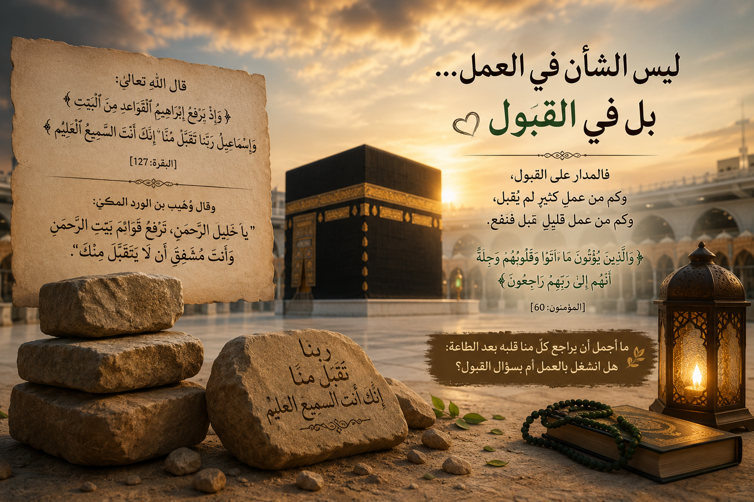 بناءُ الكعبة.. ودرسٌ خالدٌ في الإخلاص